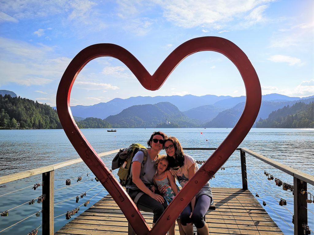 Slowenien Lake Bled Herz