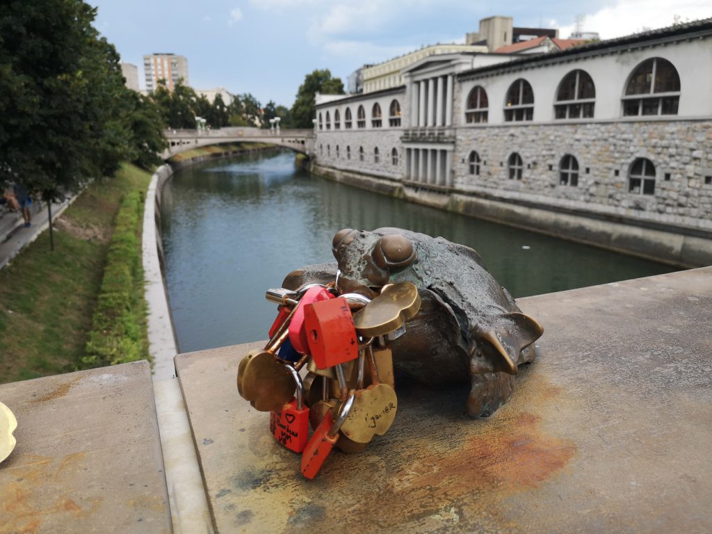 Slowenien Ljubljana Mesarski Most