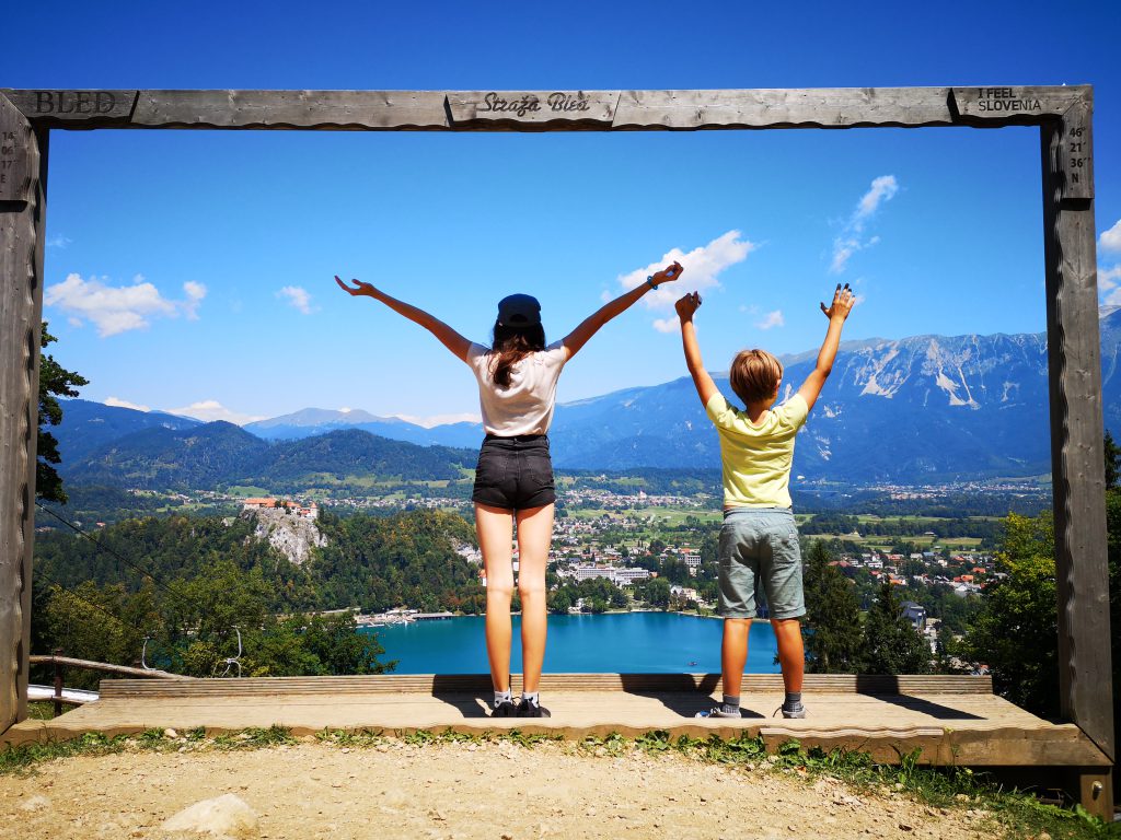 Slowenien Lake Bled Aussicht