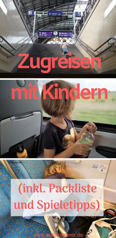 Zugreisen mit Kindern Pinterest