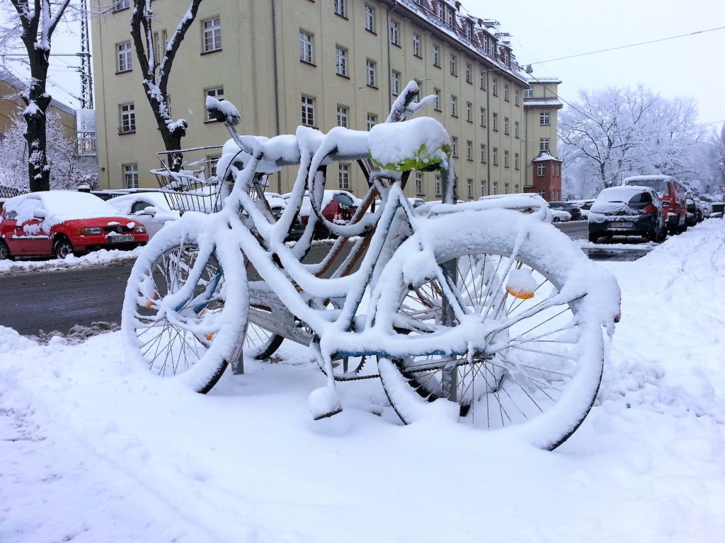 10 Gründe, warum wir (immer noch) ohne Auto leben 17 Fahrrad Schnee