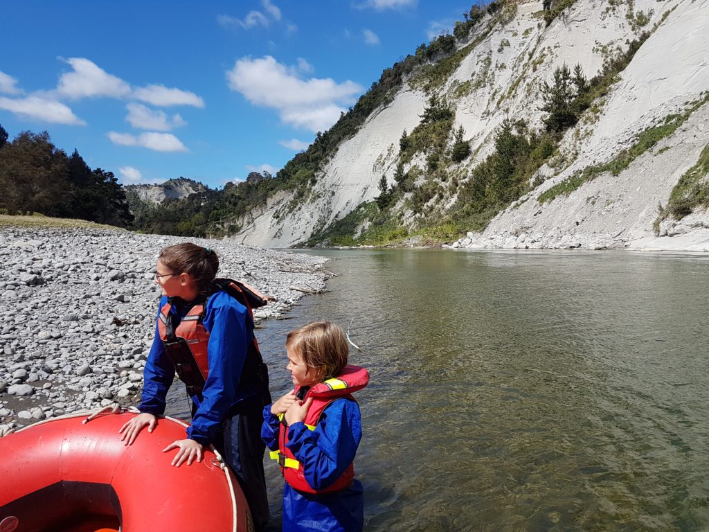 Neuseeland mit Teenager Rafting Rangitikei