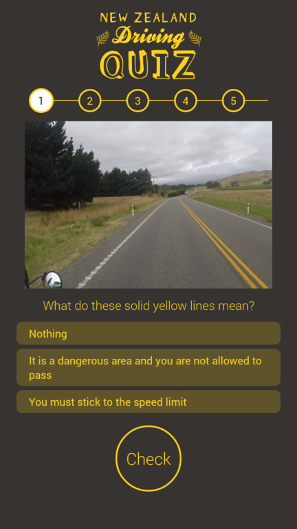 NZ Driving Quiz App