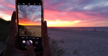 Ostsee Sonnenuntergang Smartphone