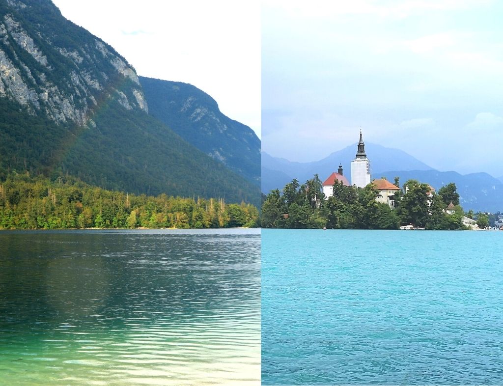 Slowenien Lake Bled oder Lake Bohinj