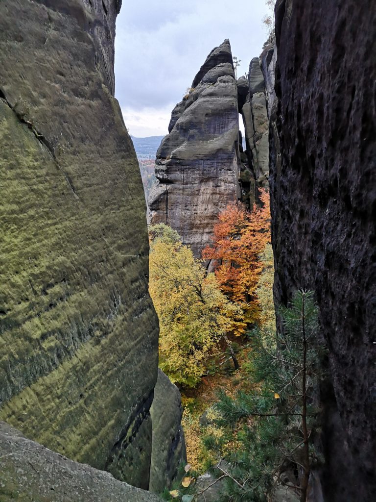 Klettersteige im Elbsandsteingebirge: durch die Wilde Hölle 44 Schmilka Rübezahlstiege