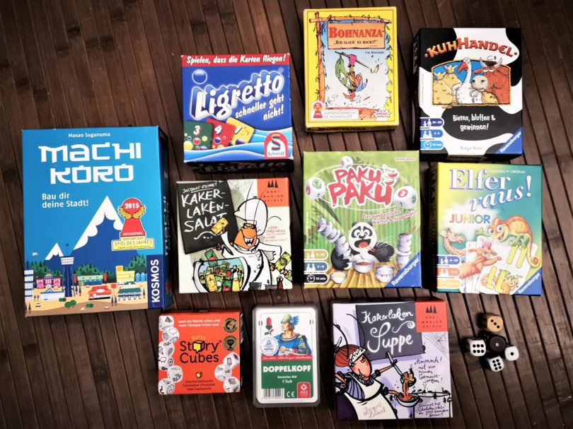 Unsere 20 liebsten Familienspiele (mit und ohne Material)