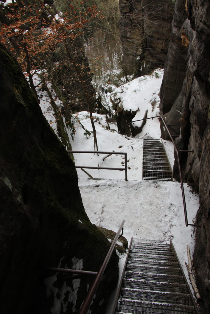 Pfaffenstein Sächsische Schweiz im Winter