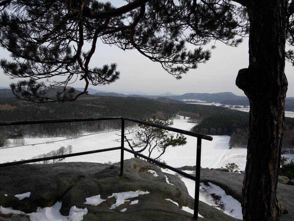 Pfaffenstein Sächsische Schweiz im Winter