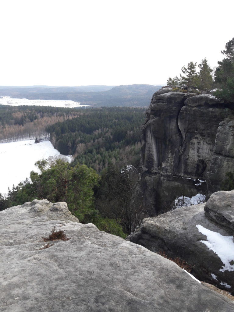 Pfaffenstein Sächsische Schweiz im Winter