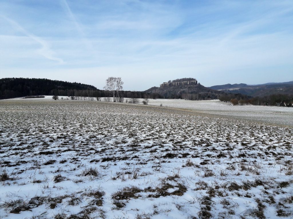 Pfaffenstein Sächsische Schweiz im Winter