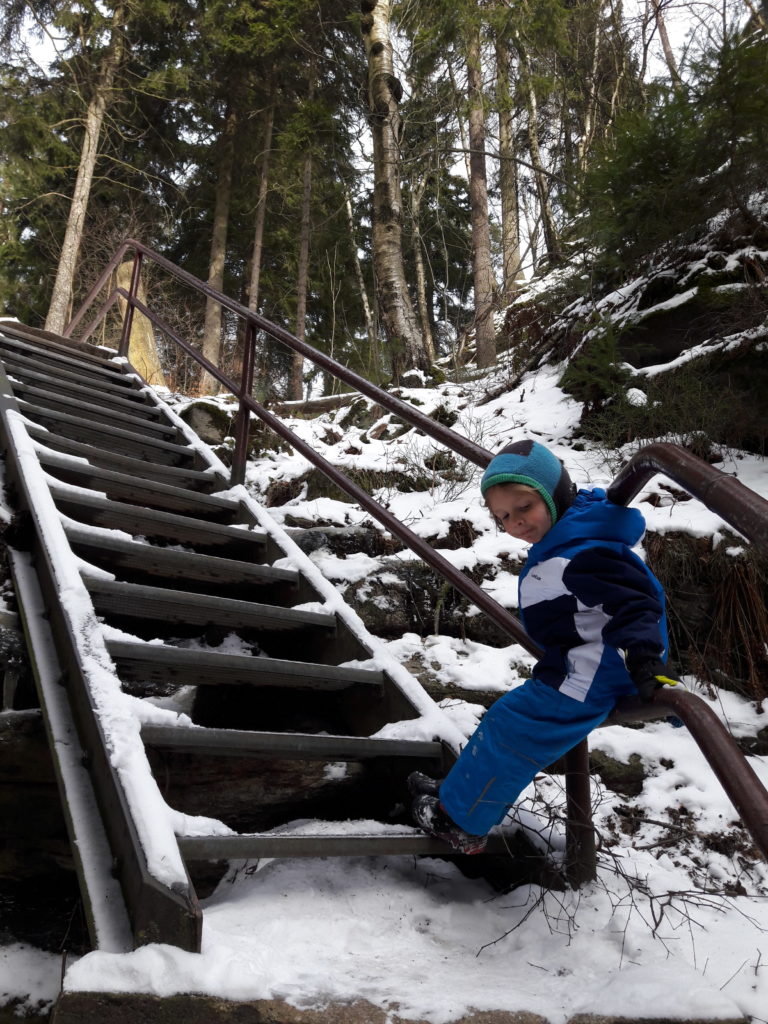 Pfaffenstein Sächsische Schweiz im Winter