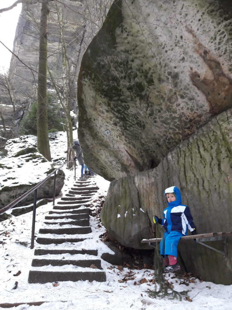 Pfaffenstein Sächsische Schweiz im Winter