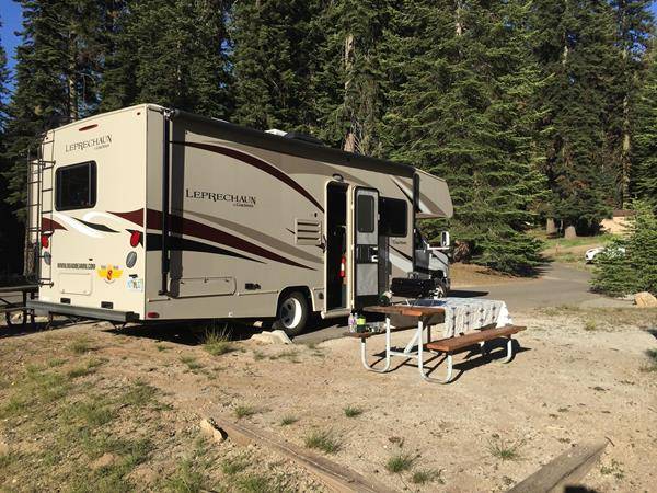 Unser Stellplatz im Dorst Creek Campground