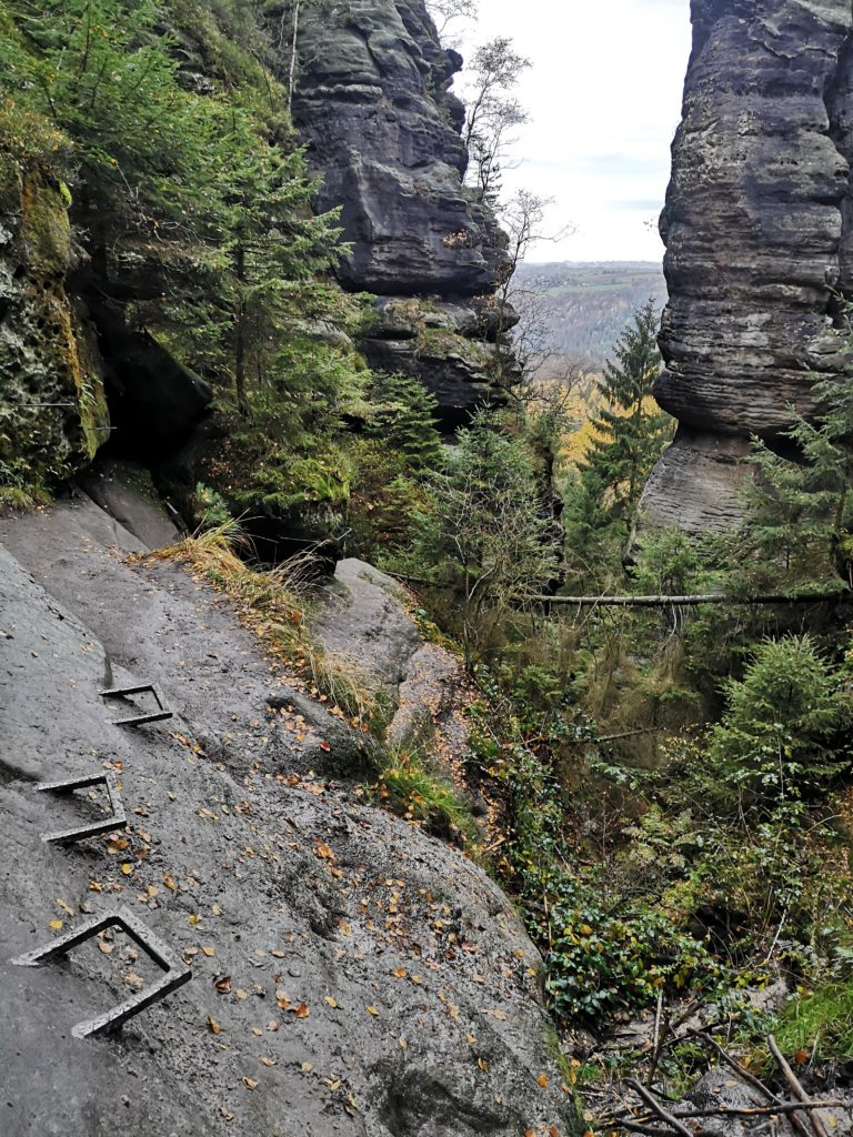 Stiegen in der Sächsischen Schweiz Wilde Hölle