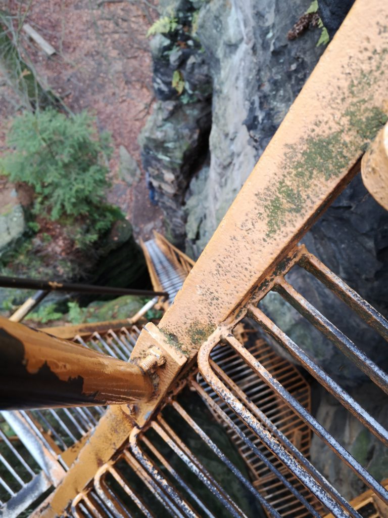 Stiegen in der Sächsischen Schweiz Bielatal