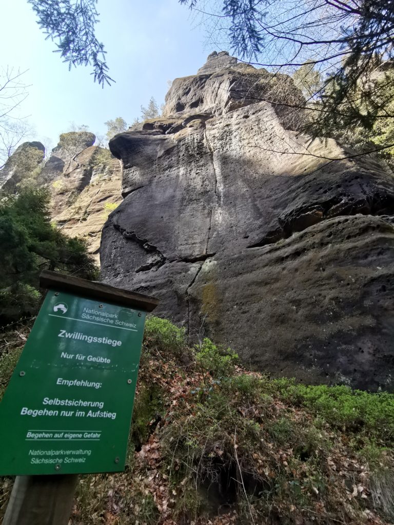 Stiegen in der Sächsischen Schweiz Zwillingsstiege