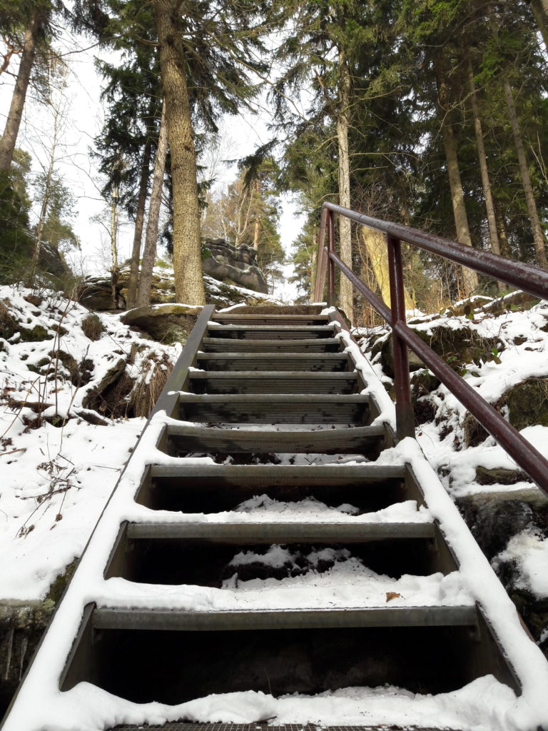 Stiegen in der Sächsischen Schweiz Pfaffenstein