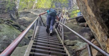 Stiegen in der Sächsischen Schweiz Jägerhofsteig