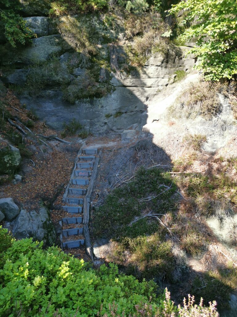Stiegen in der Sächsischen Schweiz Rotkehlchenstiege