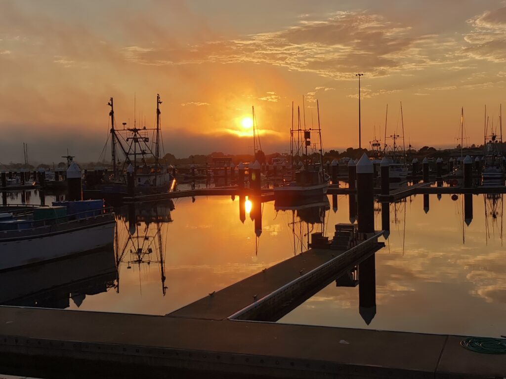 Crescent City Harbour Sonnenuntergang