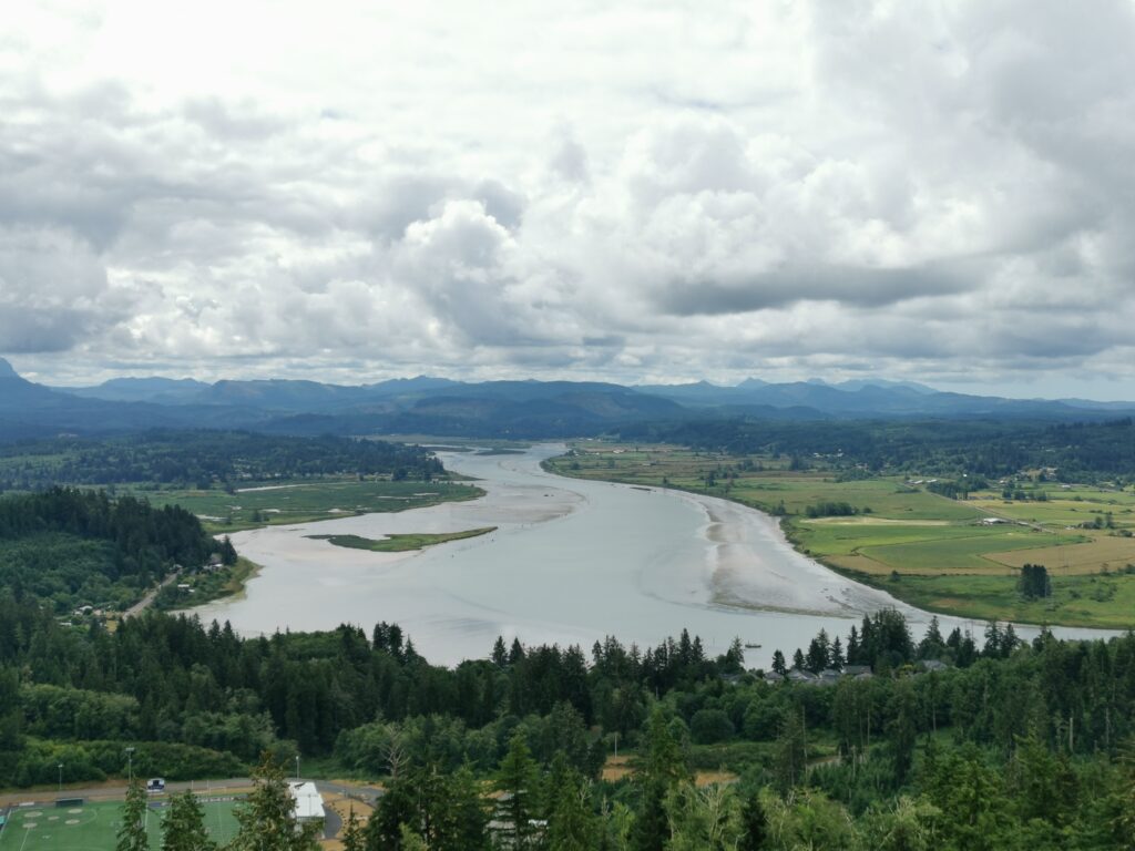 Astoria Column Blick auf Youngs Bay