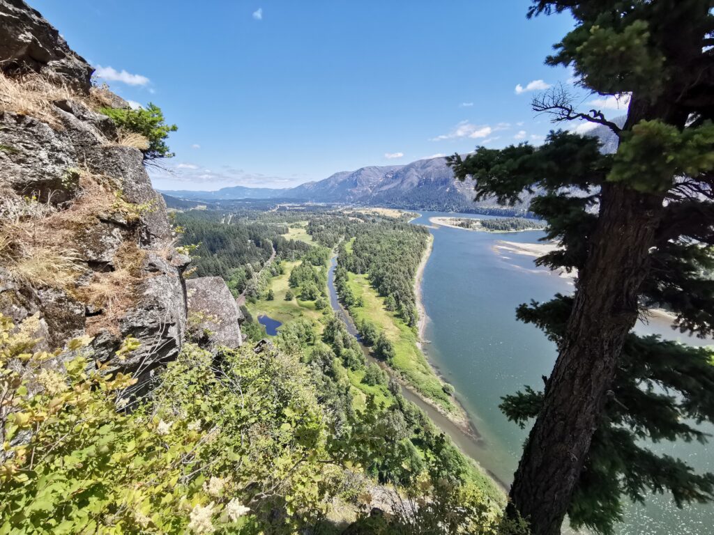 Columbia River Gorge Blick vom Beacon Rock