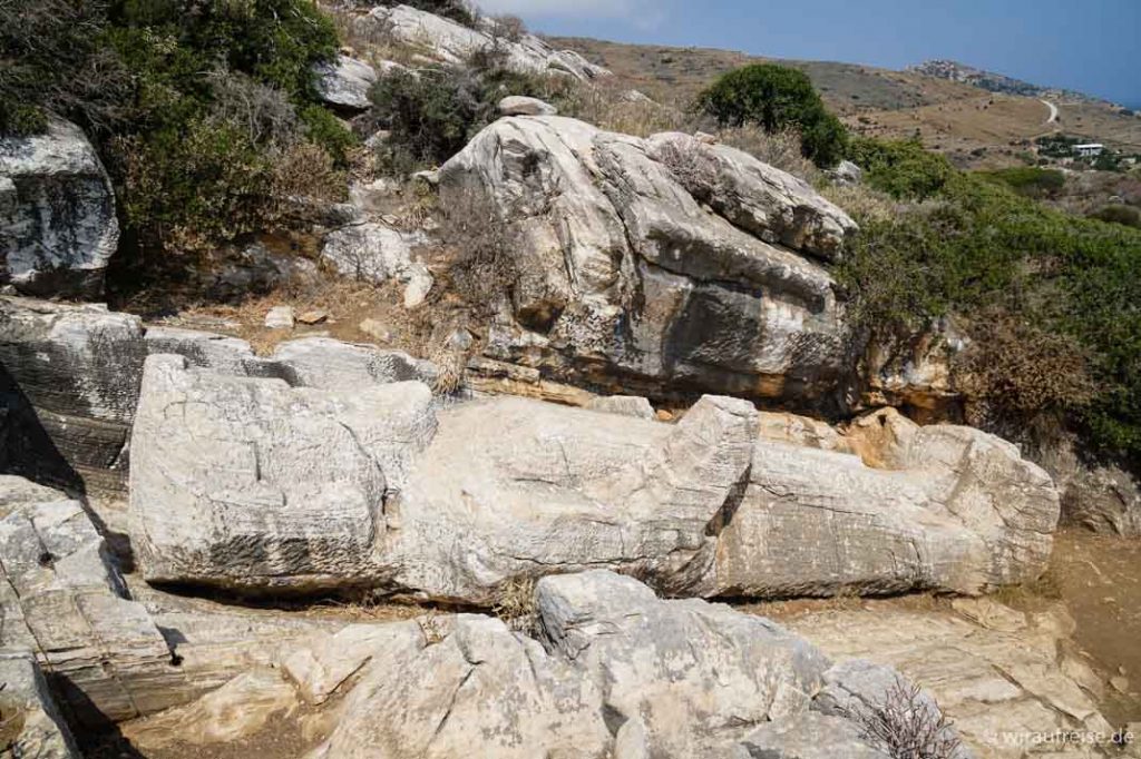Naxos mit Kind: Highlights auf der "Perle der Kykladen" 42 Kouros von Apollonas Naxos