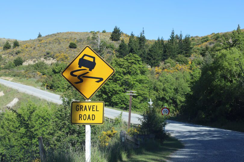 Gravel Roads in Neuseeland