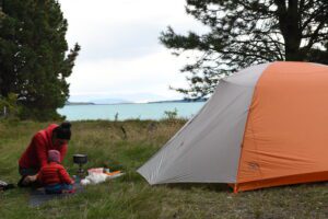 Neuseeland mit Fahrrad und Kind