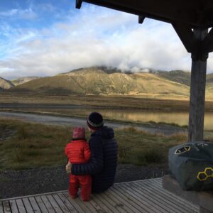 Neuseeland mit Fahrrad und Kind